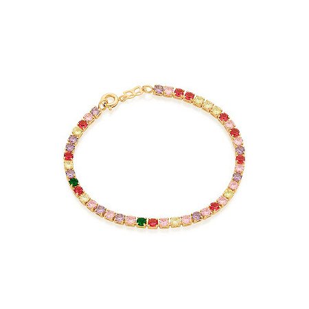 Pulseira riviera colorida