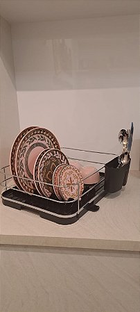 Escorredor de Louças - Preto/Cromado