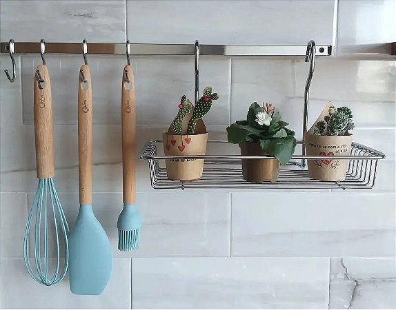 BARRA PIATINA C/ 6 GANCHOS