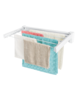 Varal Retratil Plastico Branco