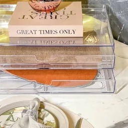 Organizador para jogo Americano/ Sousplat 55,5 x 45 x 9 cm