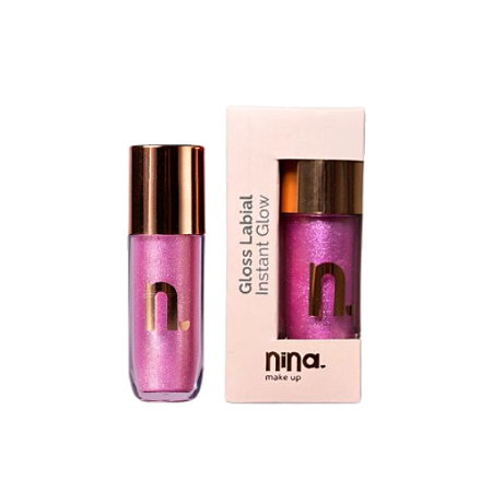 GLOSS LABIAL INSTANT GLOW AMETISTA - NINA MAKEUP
