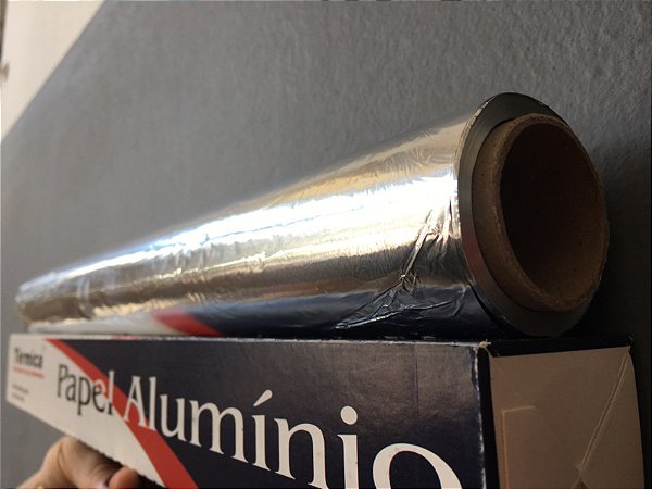Rolo Papel Alumínio Bobina 45cmx65m Caixa c/9Rolos Termica