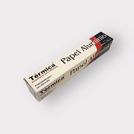 Rolo Papel Alumínio Bobina 30cm x 100m Unidade Térmica