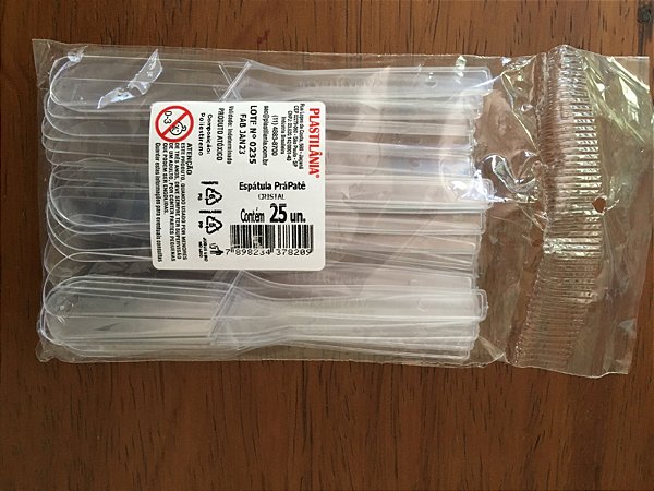ESPATULA PRAPATE  PCT C/25 UNID PLASTILANIA