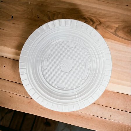 Prato Plástico Raso Pr15cm Branco Caixa Com 1000 Pratos Copozan