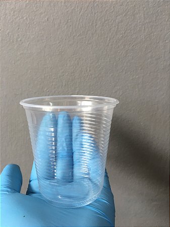 Copo Plástico Descartável Ps 180ml PS Transparente Tira/100C) Copobel