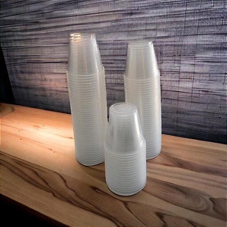 Copo Plástico Transparente 80ml Ps Tira Com 100 Copos
