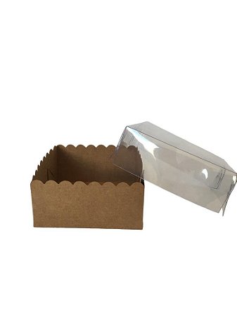 Caixa Para Doces Stylus Kraft 04 Doces Unid 8x8cm - (3966) Curifest