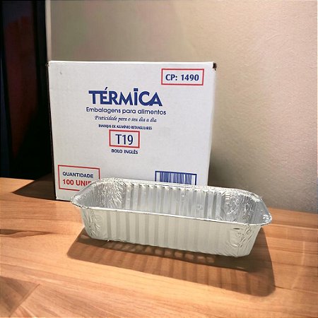Forma Alumínio Bolo Inglês T19 630ml Sem Tampa Caixa Com 100unidades Termica