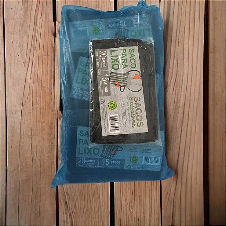 Saco Lixo Envelopado 15litros Fardo Com 25 Pacotes com 20 Sacos