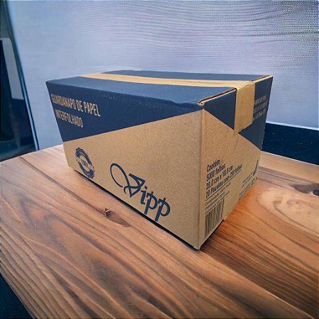 Guardanapo De Papel Interfolhado Vipp Caixa Com 5000 Folhas 20cm x 10cm (caixa azul e parda)cai cai