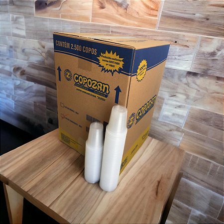 Copo Plástico Chá Transparente 80ml Ps Boca Café Caixa Com 2500 Copos