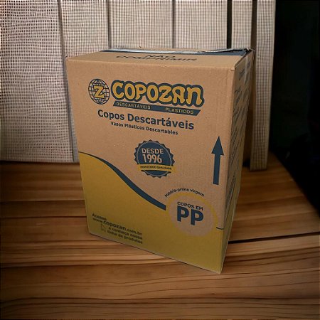 Copo Plástico 200ml Transparente Ed PP Caixa Com 2500 Copos Copozan