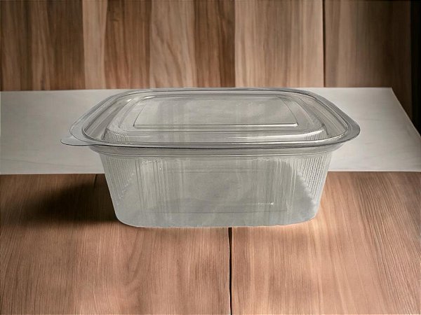 Pote Retangular Tampa Articulada Ga94 1000ml Mondongo Caixa Com 200 Potes Galvanotek