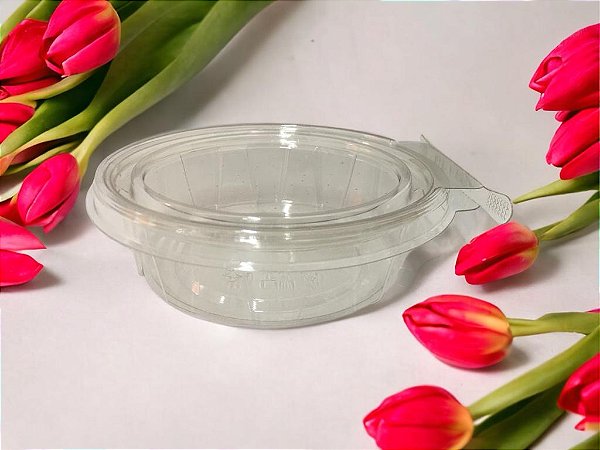 Pote Redondo F742 Com Lacre Transparente 250ml 12,5x3,5cm Caixa Com 100un Fibraform