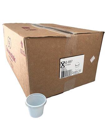 Pote Para Molho Molheira 60ml Branco G697 Caixa Com 700conjuntos Galvanotek
