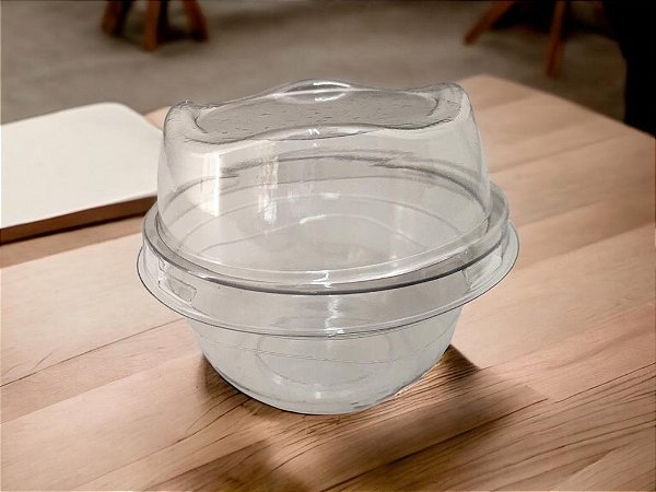 Pote Mousse Alta 70ml G675 Cristal Pet Caixa Com 500 Conjuntos Galvanoteck