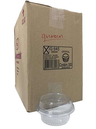 Um Mini Doce Redondo 120ml G645 Quindim Caixa Com 300cj Galvanoteck