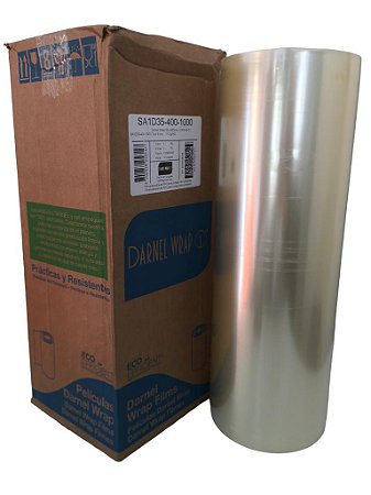 Rolo De Filme Pvc Wrap 35x400mmx1000metros 9 Micras Darnel