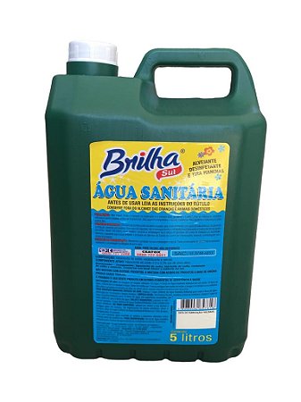 Agua Sanitária 5l Brilha Sul - Apréssia Embalagens e Variedades Venda  Online de Produtos com Preço de Atacado!