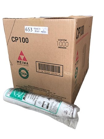 Copo Termico Isopor Eps100ml Caixa Com 1000 Copos 653 Impresso Meiwa