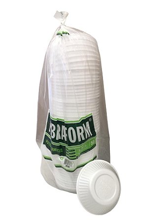 Pote Térmico Redondo Cumbuca Hf200 200ml Sem Tampa Pacote Com 50 Unidades Fibraform