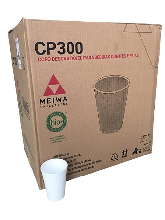 Copo Termico Isopor Eps 300 Ml Caixa Com 600 Copos Meiwa