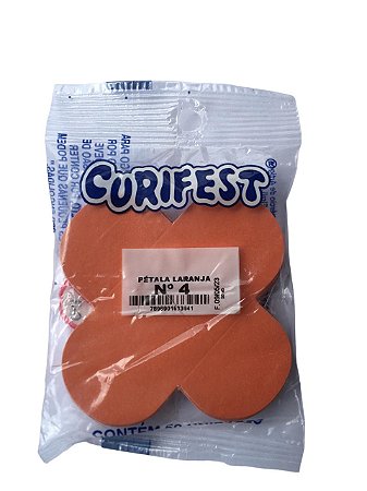 Forma Petala N4 Laranja  Pacote Com 50 Unidades Curifest