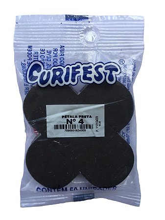 Forma Petala N4 Preta Pacote Com 50 Unidades Curifest