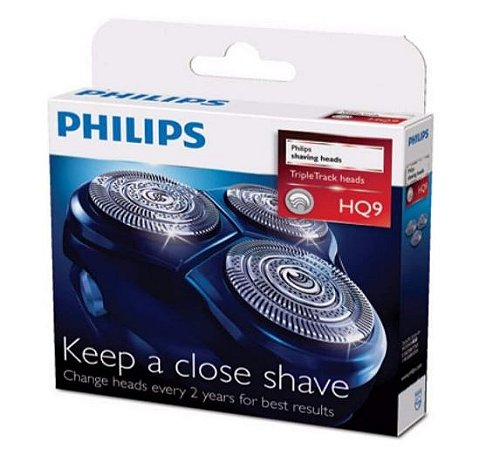 Kit Com 3 Lâminas HQ9/50 40/52 P/ Barbeador Philips Original