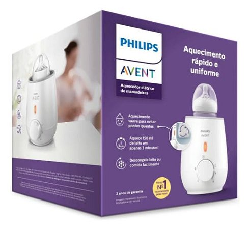 Aquecedor De Mamadeiras Philips Avent Branco 127v Scf355/07