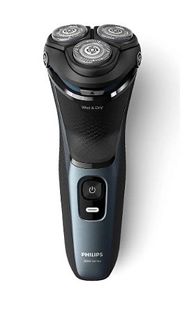 Barbeador Elétrico Philips 5d Pivot - S314400 Preto E Azul 127/220v