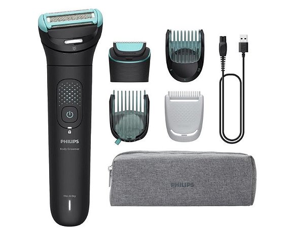 PHILIPS Aparador, Raspador pelos, à prova d’água, BG7470/15