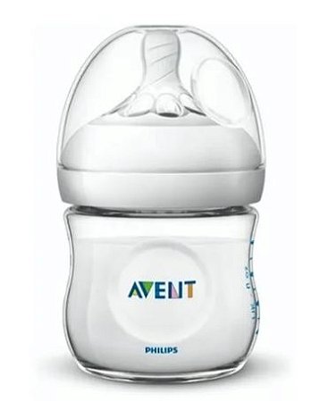 Mamadeira Pétala 125ml Avent Transparente Bico Recem Nascido