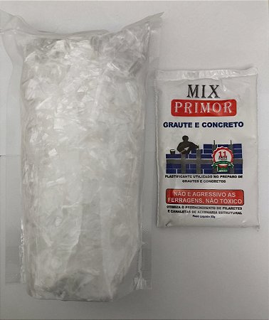 50 sc  Mix Primor Graute E Concreto e 15 sacos Mix Primor fibras PP
