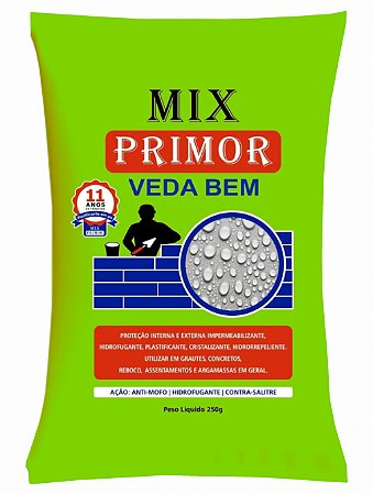 10 SC MIX PRIMOR VEDA BEM IMPERMEABILIZANTE E HIDROFUGANTE