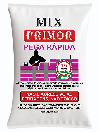 30 Sc Mix Primor Pega Rápida Acelerador De Pega p/ argamassas em geral