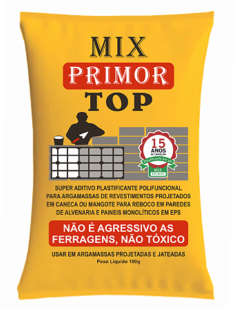 25 sc  Aditivo Mix Primor TOP - reboco projetado EPS