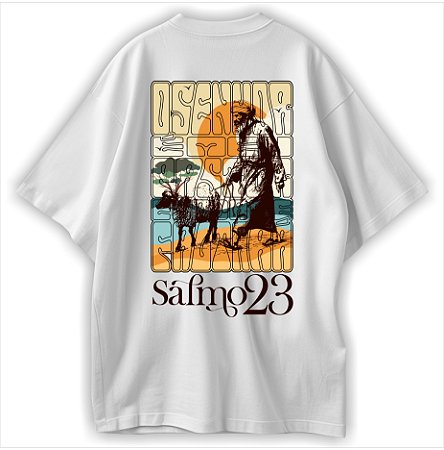 Salmo 23 Camiseta Cristã Oversized Evangelho Jesus Cristo Pastor
