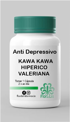 Anti Depressivo em Capsulas Kawa/Hiperico/Valeriana