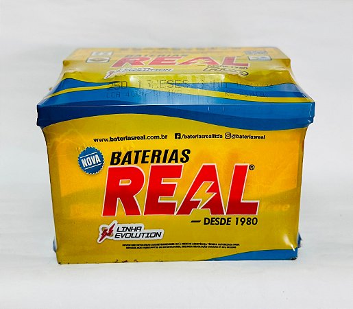 Bateria Real 60 Amperes para Carro