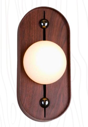 Arandela Madeira Oval