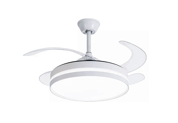 VENTILADOR BRANCO 50CM/107CM 30W COM CONTROLE REMOTO MULTICOR