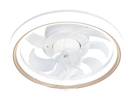 VENTILADOR COMPACTO DOURADO 50CM 35W COM CONTROLE REMOTO MULTICOR