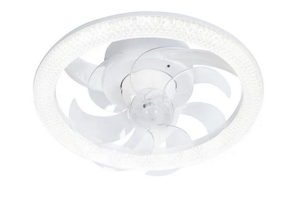 VENTILADOR COMPACTO CRISTAL 50CM 35W COM CONTROLE REMOTO MULTICOR
