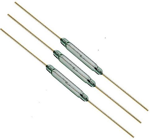 Ampola Reed Switch 2X14MM Dourada