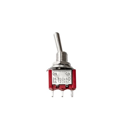 Chave Alavanca ON/ON  3T 250V Metal Vermelha