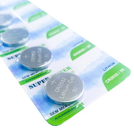 Bateria Lithium CR2032 3V Blister c/ 5 PÇS