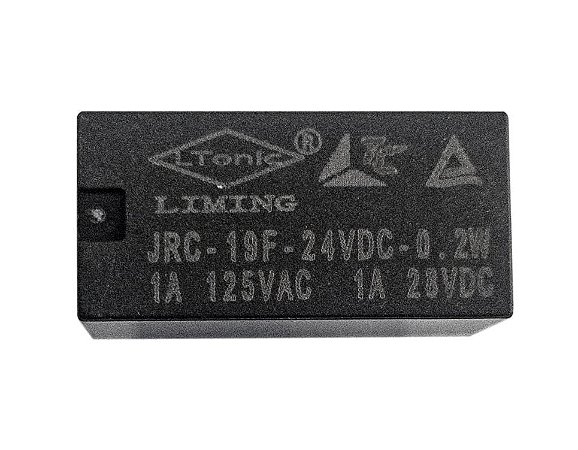 RELÉ JRC 24VDC 1A (4078) 8P PRETO - TUBO 25 PÇS